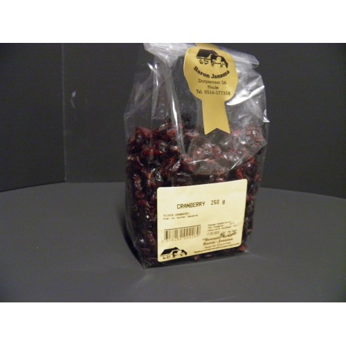 Cranberry  gedroogd 250 gram